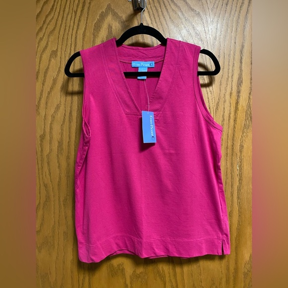 EVAN PICONE PINK TANK - SIZE L - NWT - Picture 1 of 6